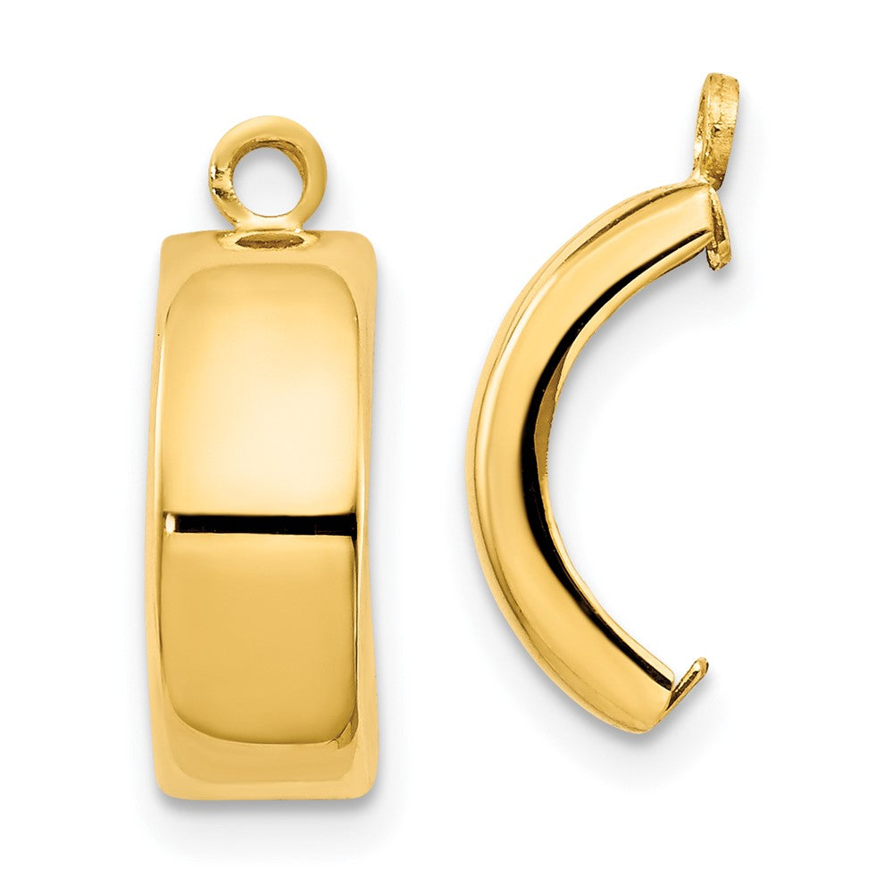 14k Polished Curved Earring Jackets