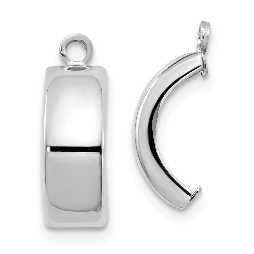 Polished;14K White gold
