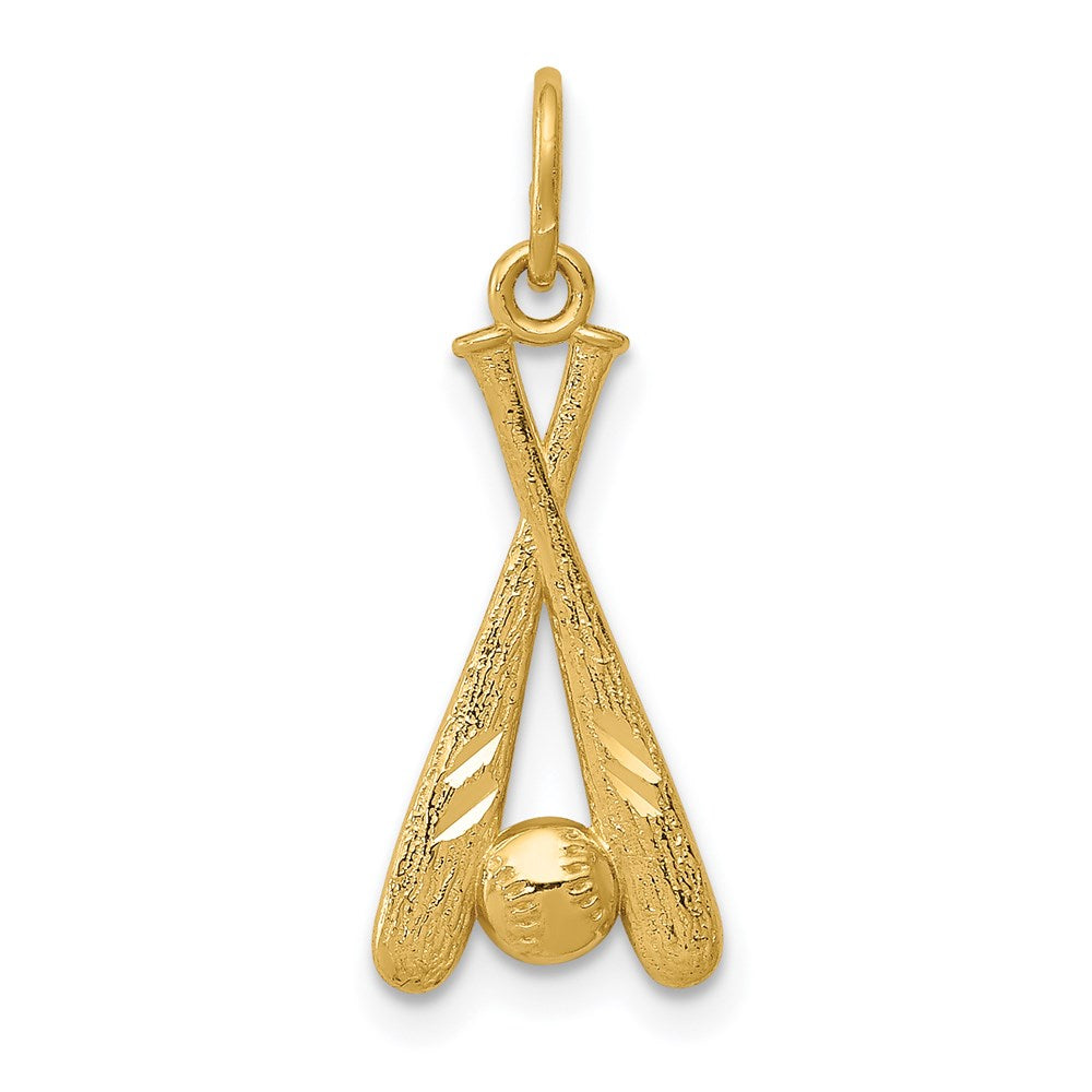 Diamond-cut;Satin;14k Yellow gold;Open