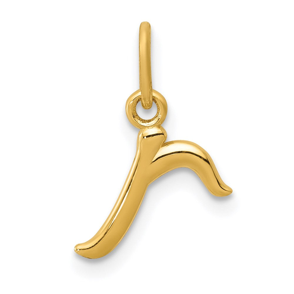 Polished;14k Yellow gold;Textured back