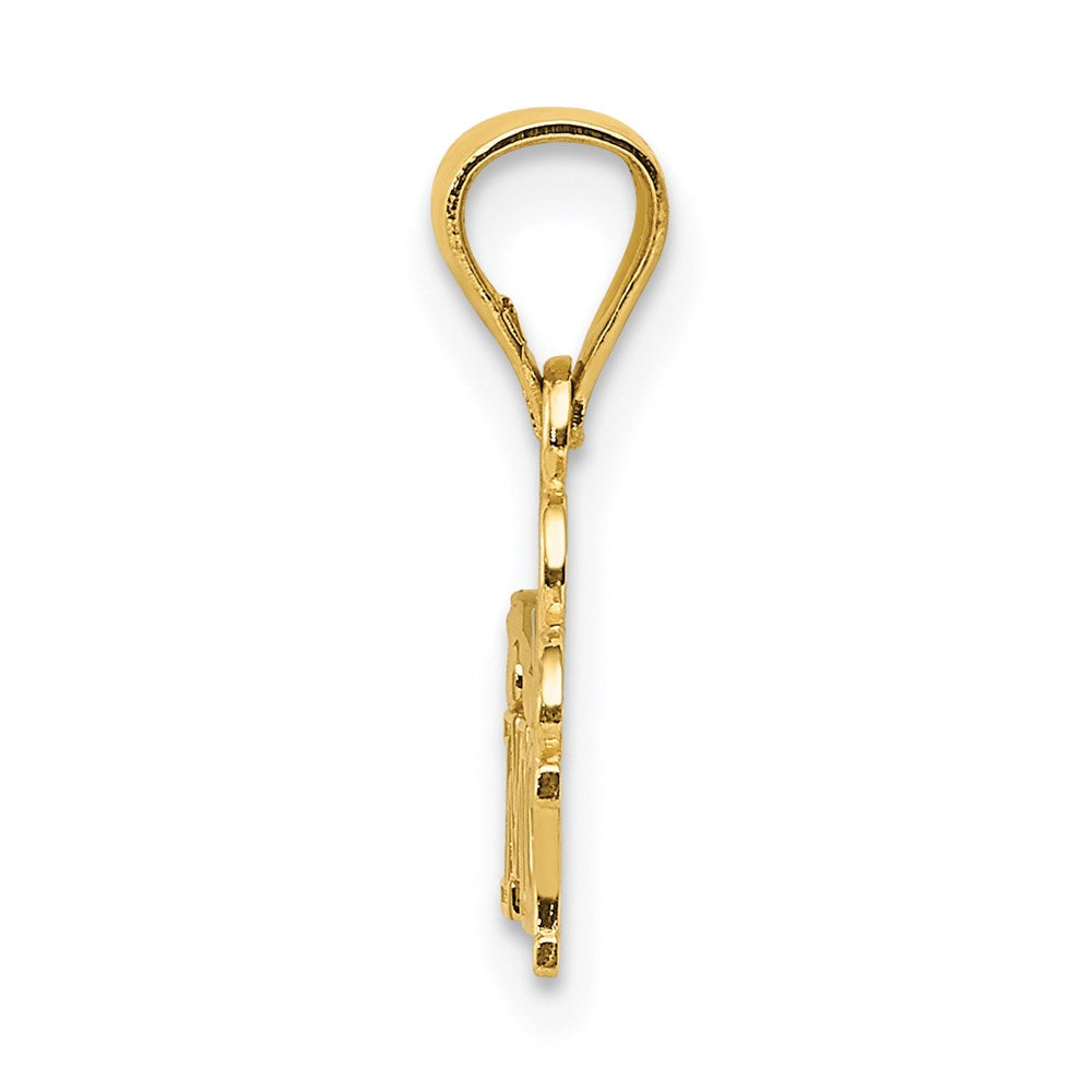 14k I HEART MOMMY Pendant