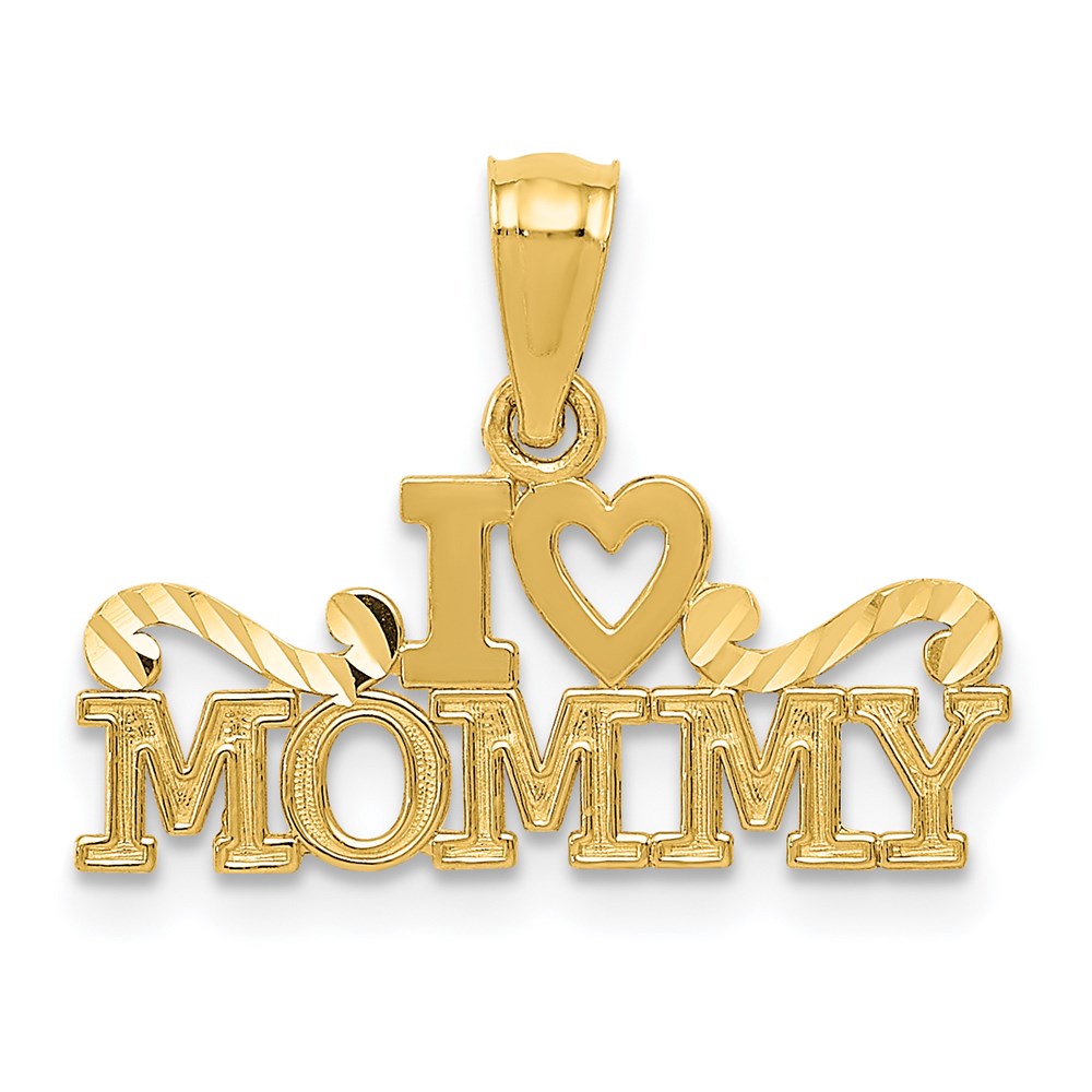Polished;14k Yellow gold;Textured;Diamond Cut