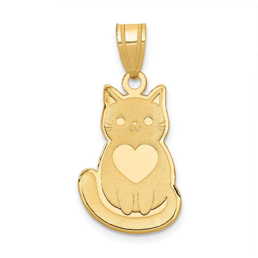 Polished;14k Yellow gold;Engravable;Laser-cut