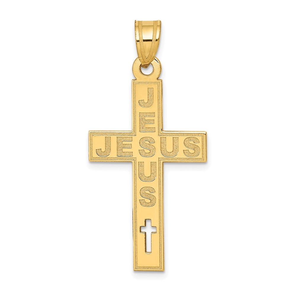 Polished;14k Yellow gold;Stamped;Flat back;Laser-cut;Satin Back