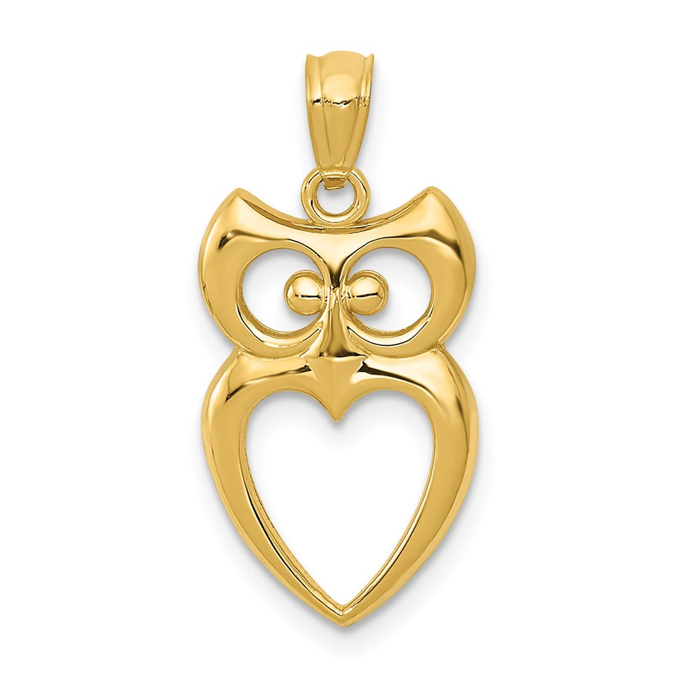 Polished;14k Yellow gold;Cut-out