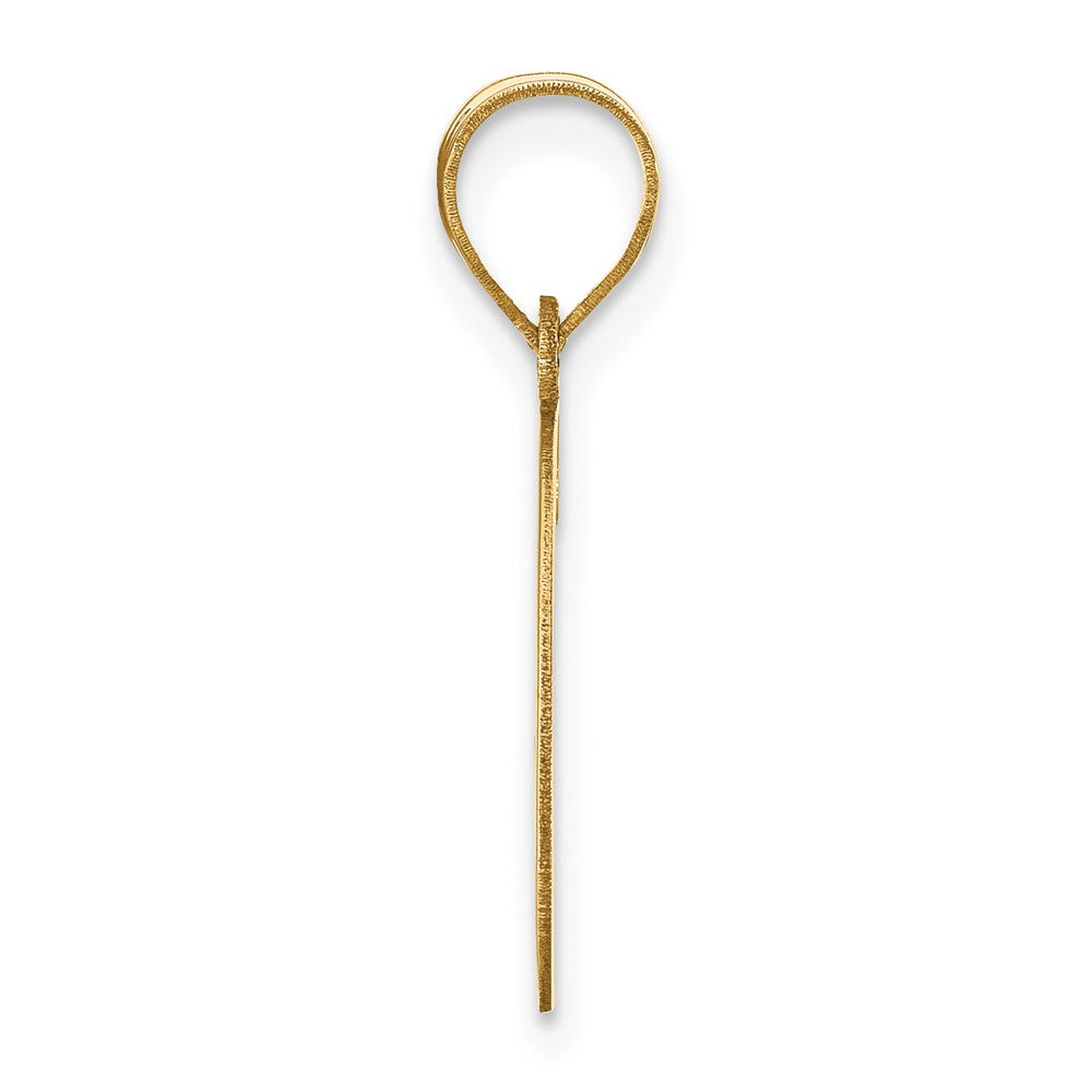 14k Polished Letter G Initial Pendant