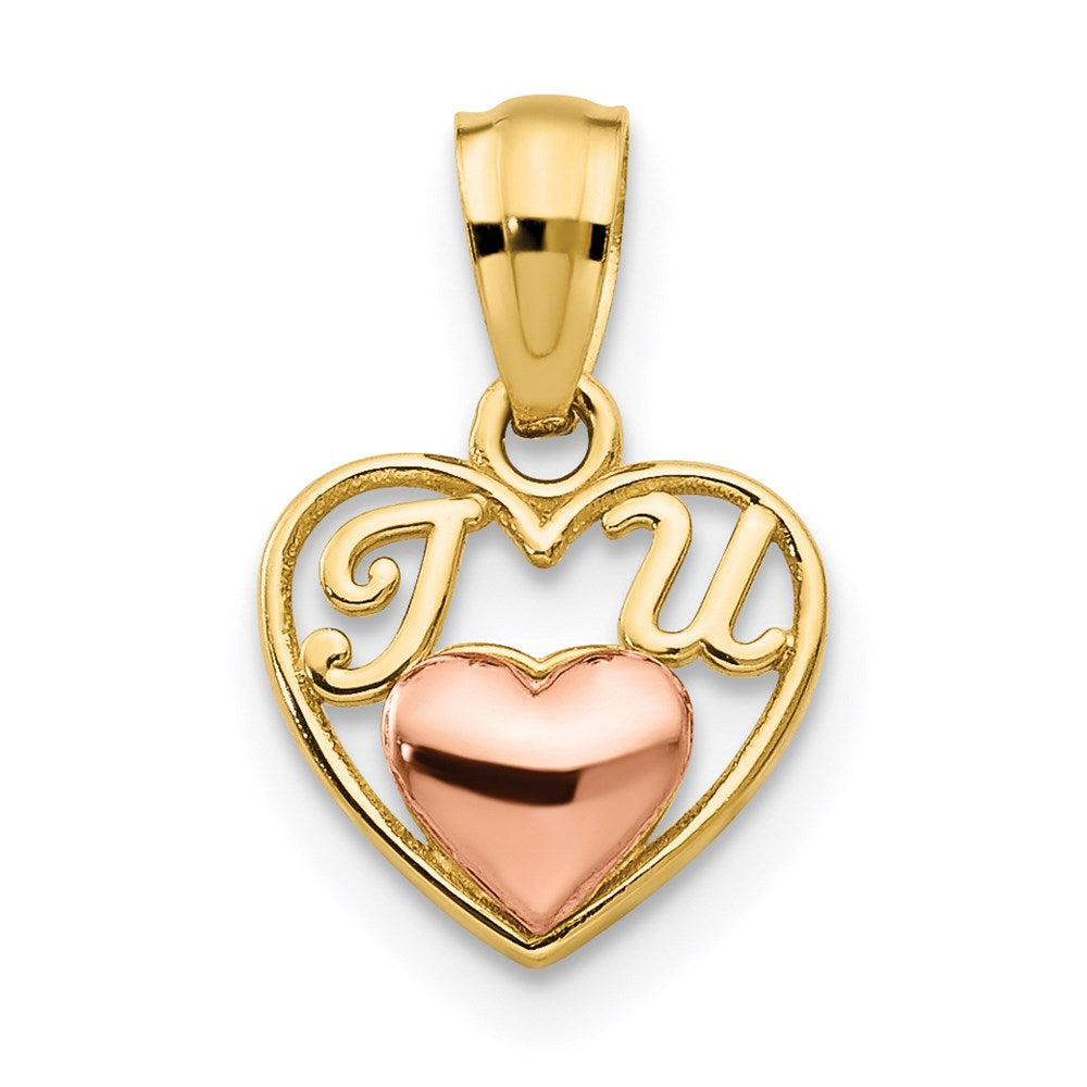Polished;14K Two-tone