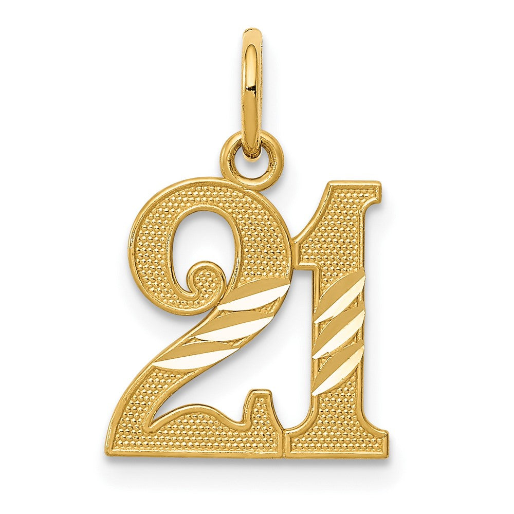 Diamond-cut;Polished;14k Yellow gold;Textured;Textured back