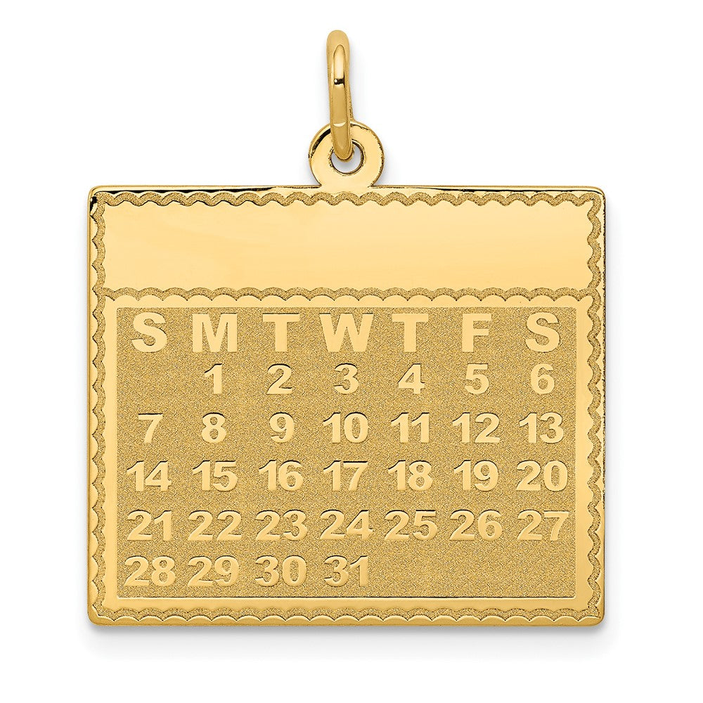 Polished;Satin;14k Yellow gold;Engravable;Faceted;Laser Etched