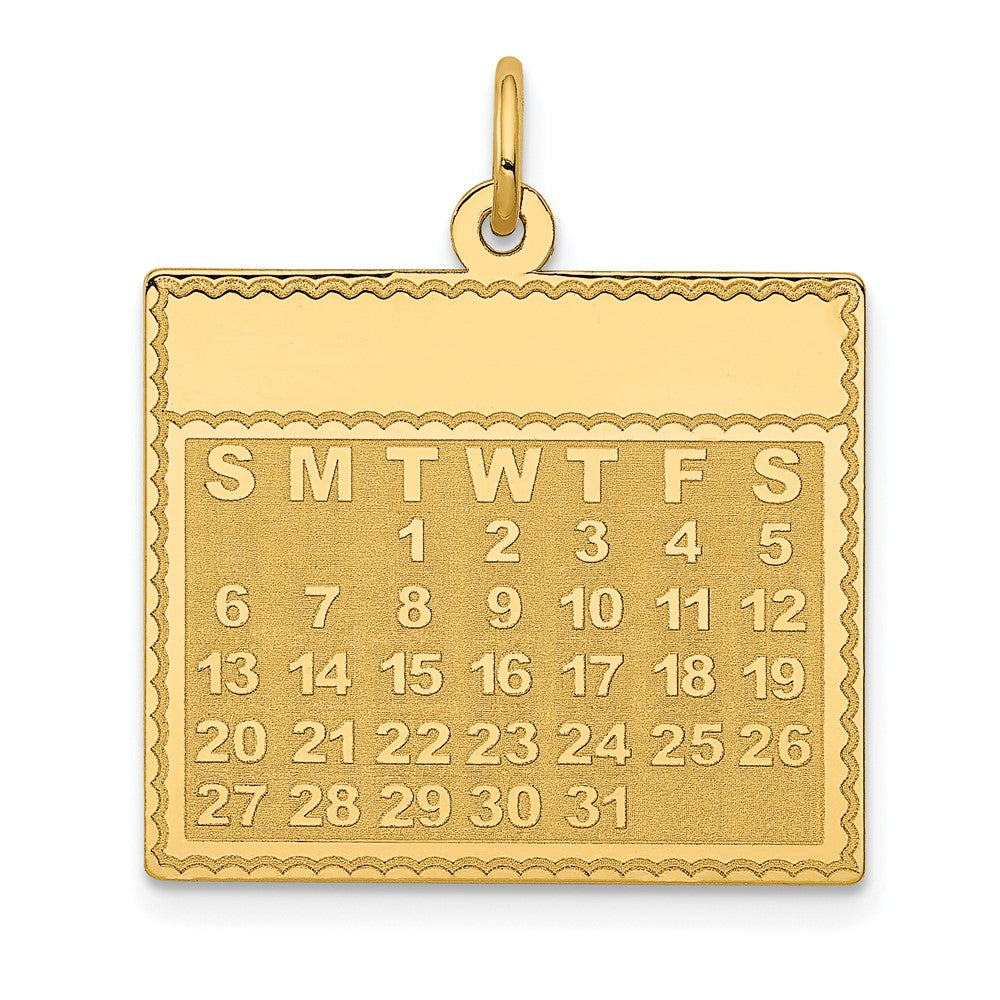 Polished;Satin;14k Yellow gold;Engravable;Faceted;Laser Etched