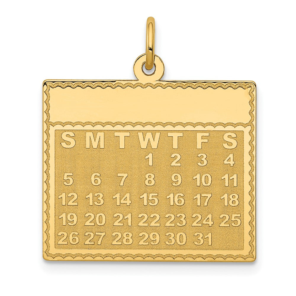 Polished;Satin;14k Yellow gold;Engravable;Faceted;Laser Etched