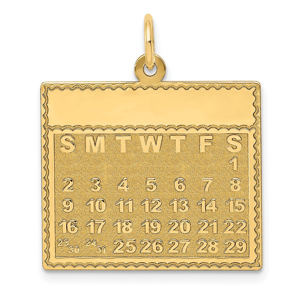 Polished;Satin;14k Yellow gold;Engravable;Faceted;Laser Etched