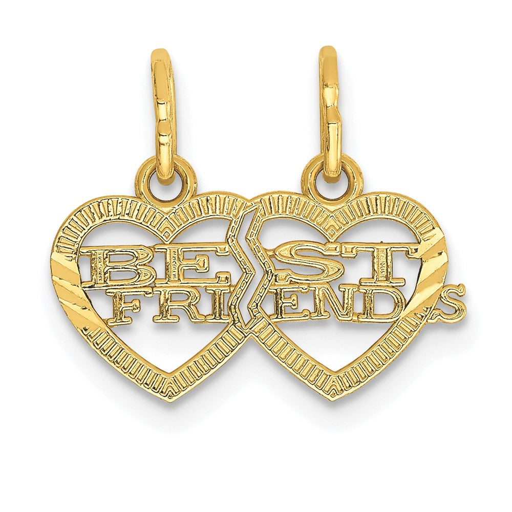 Diamond-cut;Polished;14k Yellow gold;Textured