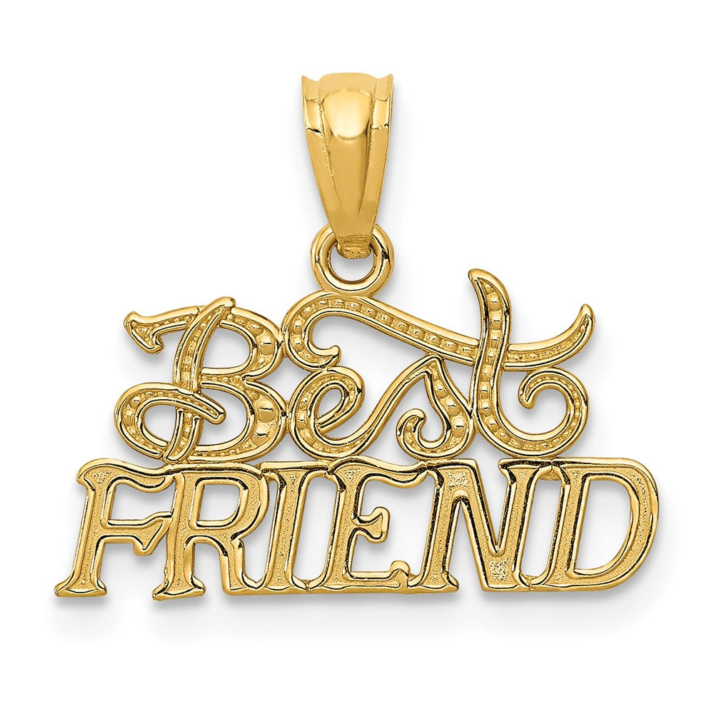 Polished;14k Yellow gold;Textured