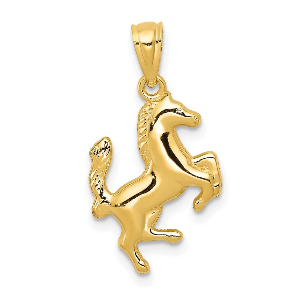 Solid;Casted;Polished;14k Yellow gold;Open back;Textured back