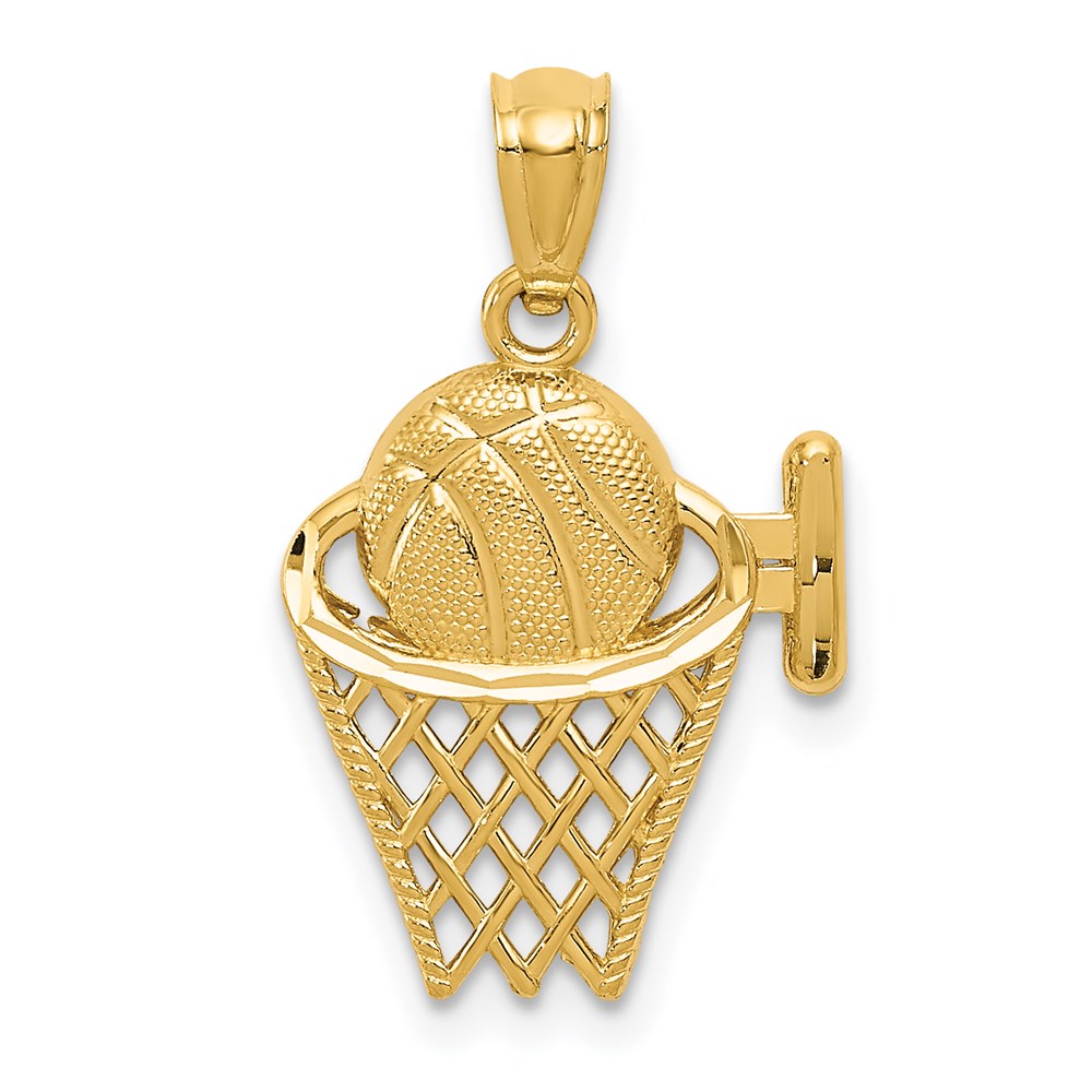 Diamond-cut;Polished;14k Yellow gold;Open back