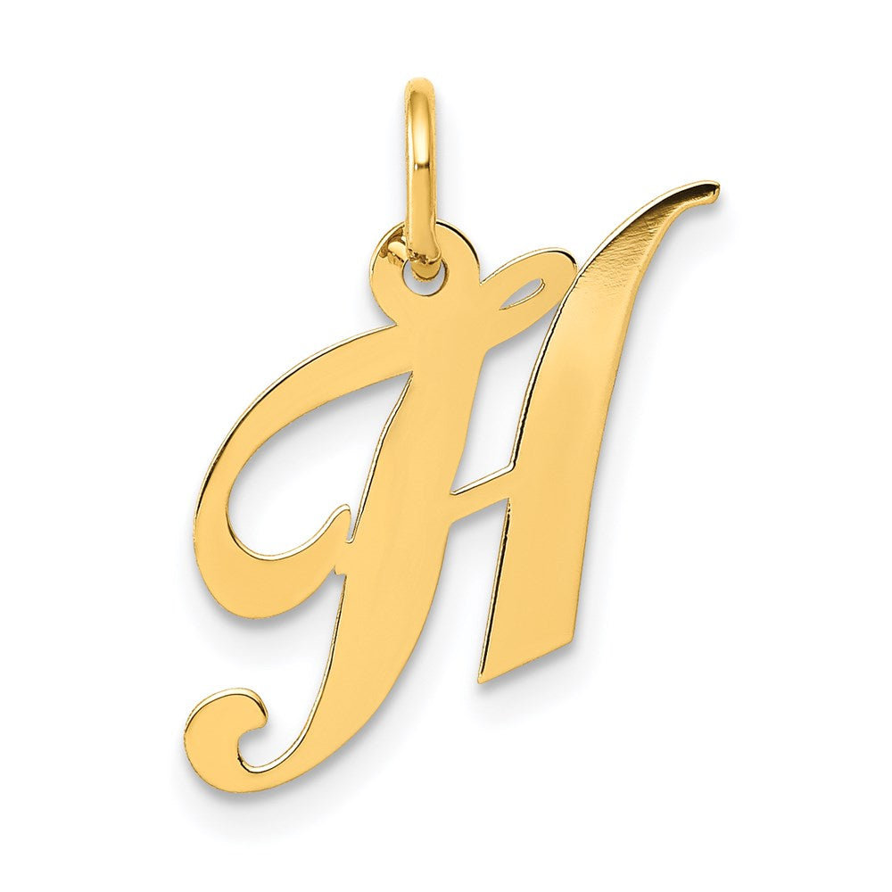 Solid;Polished;14k Yellow gold;Laser-cut