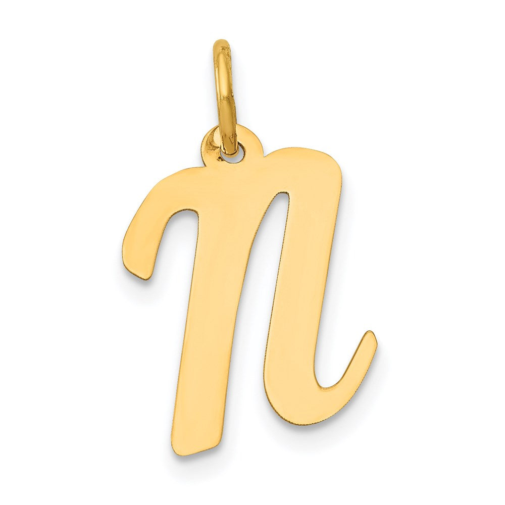 Solid;Polished;14k Yellow gold;Laser-cut