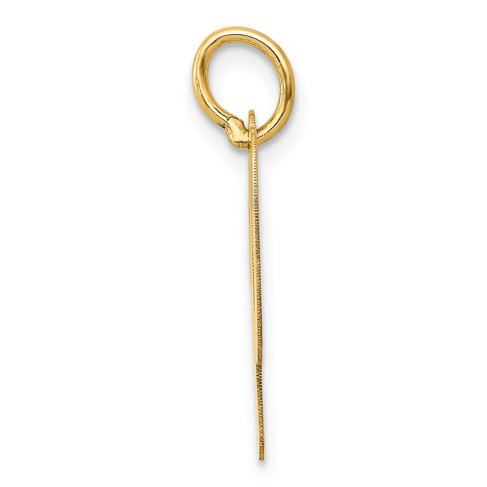 14k Medium Script Letter P Initial Charm