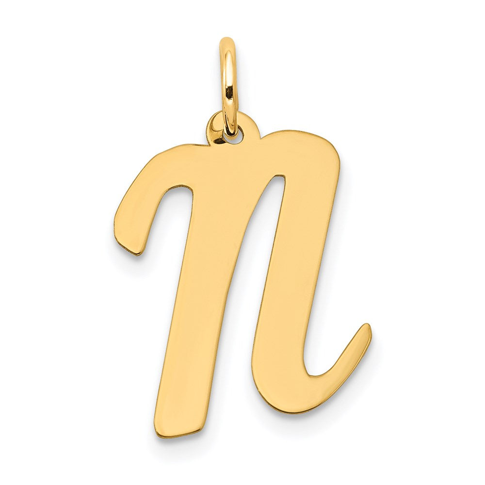 Solid;Polished;14k Yellow gold;Laser-cut