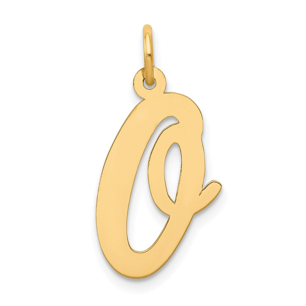 Solid;Polished;14k Yellow gold;Laser-cut