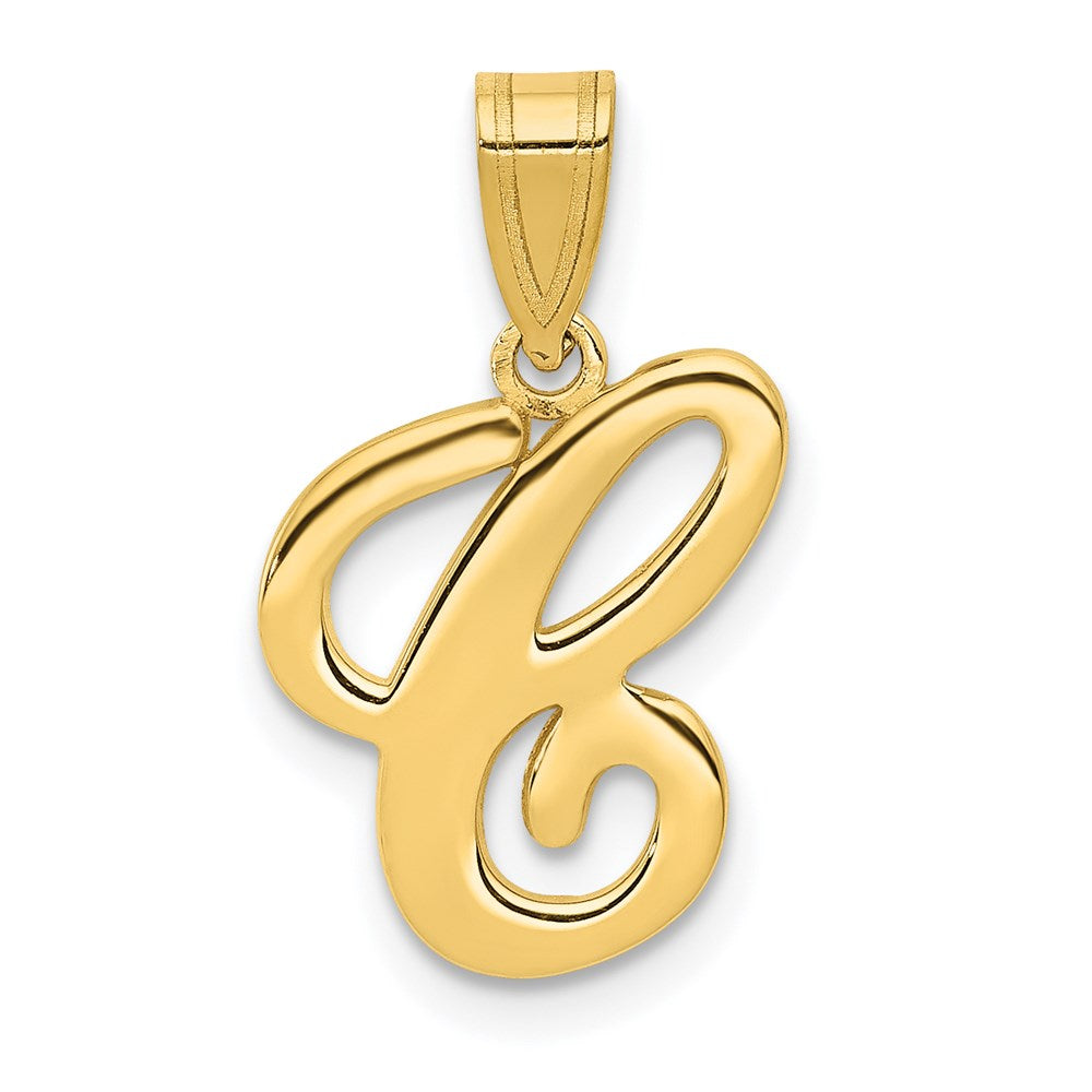 Solid;Polished;14k Yellow gold;Flat back;Polished & satin
