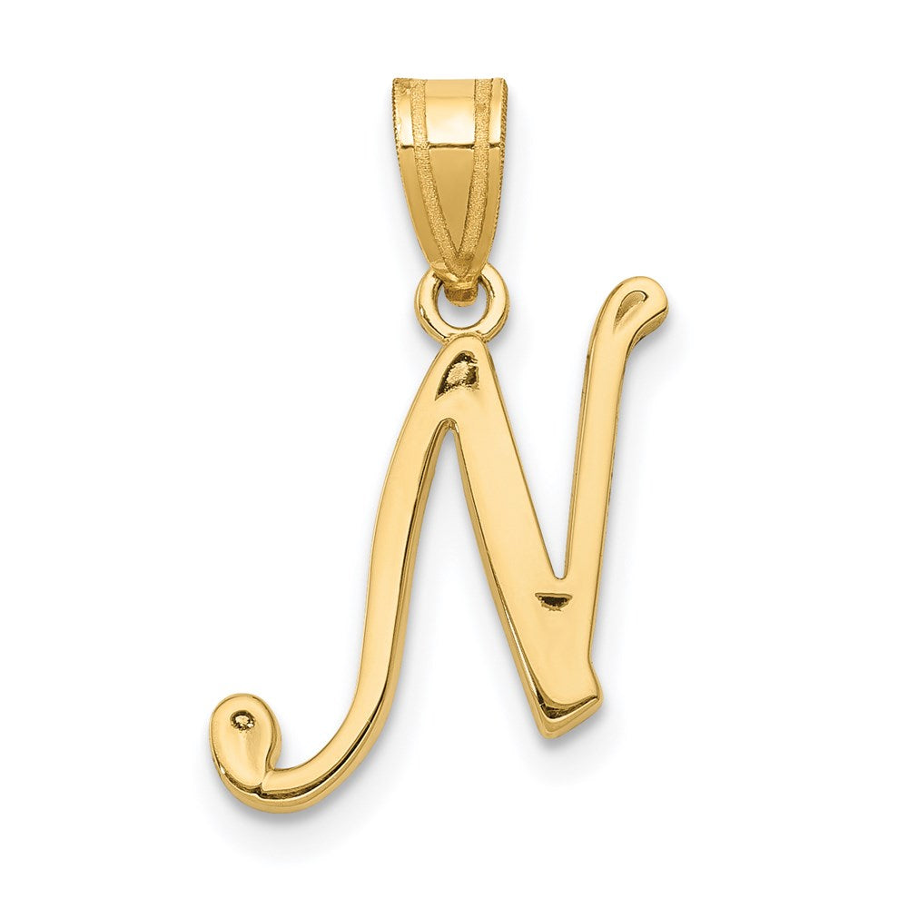 Solid;Polished;14k Yellow gold;Flat back;Polished back