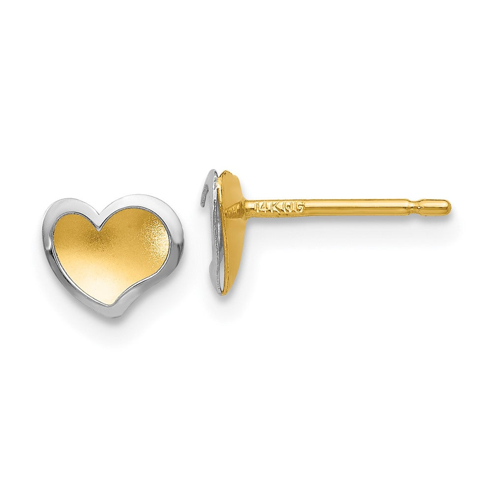 Polished;14K Two-tone;Post